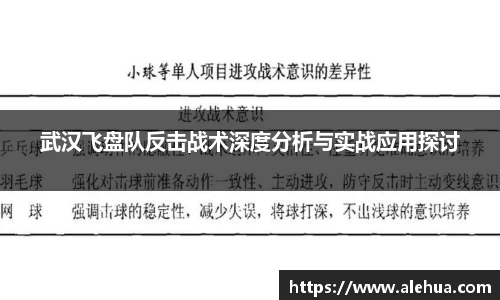 武汉飞盘队反击战术深度分析与实战应用探讨